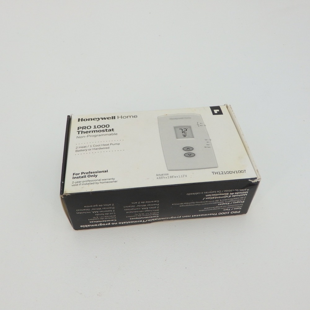 Honeywell Home PRO 1000 Non-Programmable Thermostat TH1210DV1007 White
